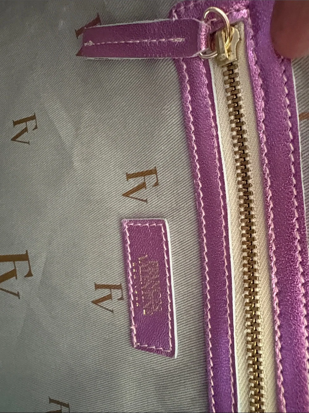 Frances Valentine Large Straw Shoppers Tote with Pink Metallic Trim